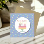 Birthday Card For Women Happy Birthday Card For Her Polka Dot