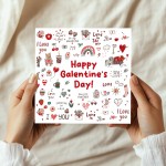 Valentines Day Doodle Cards For Best Friend Happy Galentines Day