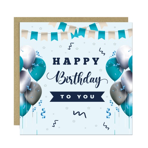  Happy Birthday Card For Him 14.5x14.5cm Card For Him Men