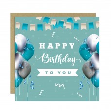 Happy Birthday Card For Men Women, 14.5x14.5cm Greetings Card