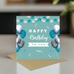 Happy Birthday Card For Men Women, 14.5x14.5cm Greetings Card