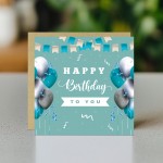 Happy Birthday Card For Men Women, 14.5x14.5cm Greetings Card