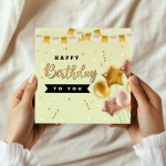 Birthday Card with Envelope Happy Birthday Card Men Women Friend