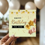 Birthday Card with Envelope Happy Birthday Card Men Women Friend