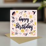 Female Happy Birthday Card 14.5x14.5cm Card For Women Girls 