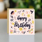 Female Happy Birthday Card 14.5x14.5cm Card For Women Girls 