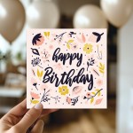 Female Happy Birthday Card 14.5x14.5cm Card For Women Girls 