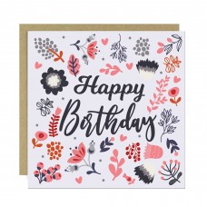 Happy Birthday Floral Card For Women Birthday Card For Friends 