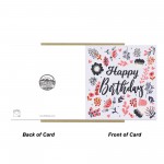 Happy Birthday Floral Card For Women Birthday Card For Friends 