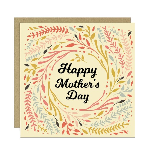 Mothers Day Card For Mum Happy Mother's Day Card 14.5x14.5cm Mothers Day Card For Mum Happy Mother's Day Card 14.5x14.5cm