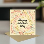 Mothers Day Card For Mum Happy Mother's Day Card 14.5x14.5cm Mothers Day Card For Mum Happy Mother's Day Card 14.5x14.5cm