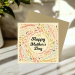 Mothers Day Card For Mum Happy Mother's Day Card 14.5x14.5cm Mothers Day Card For Mum Happy Mother's Day Card 14.5x14.5cm