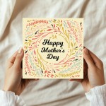 Mothers Day Card For Mum Happy Mother's Day Card 14.5x14.5cm Mothers Day Card For Mum Happy Mother's Day Card 14.5x14.5cm