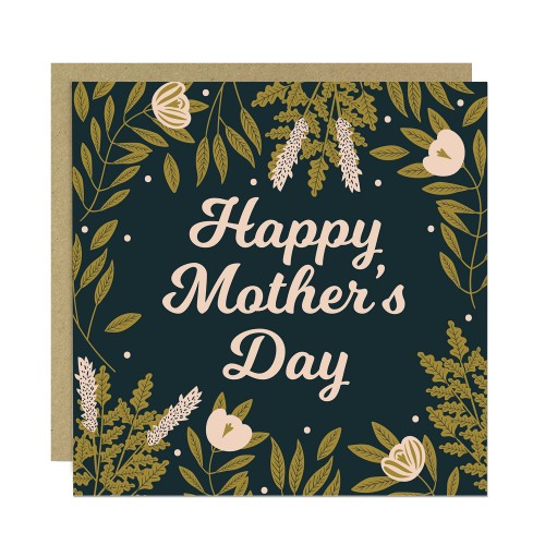 Happy Mother's Day Card For Mum 14.5x14.5cm With Craft Envelopr