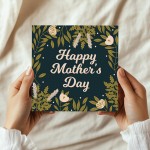 Happy Mother's Day Card For Mum 14.5x14.5cm With Craft Envelopr