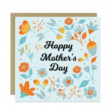 Mum Mothers Day Card Mothers Day Card for Mum Floral Design