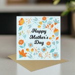Mum Mothers Day Card Mothers Day Card for Mum Floral Design