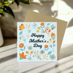Mum Mothers Day Card Mothers Day Card for Mum Floral Design