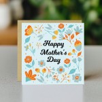 Mum Mothers Day Card Mothers Day Card for Mum Floral Design