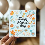 Mum Mothers Day Card Mothers Day Card for Mum Floral Design