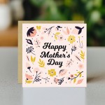 Happy Mothers Day Card Mum Card From Daughter Son Greetings Card