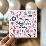 Mum Mothers Day Card Happy Mothers Day Card 14.5x14.5cm