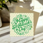 St Patricks Day Card Irish Day Cards with Shamrock Family Friend