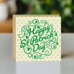 St Patricks Day Card Irish Day Cards with Shamrock Family Friend
