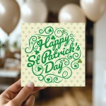 St Patricks Day Card Irish Day Cards with Shamrock Family Friend