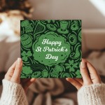 St Patricks Day Card Irish Shamrock Card for Family and Friends