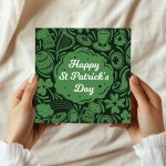 St Patricks Day Card Irish Shamrock Card for Family and Friends