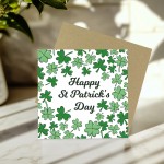 Happy St Patricks Day Card, Irish Day Cards with Hearts