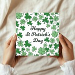 Happy St Patricks Day Card, Irish Day Cards with Hearts