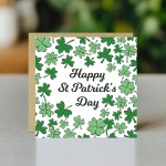 Happy St Patricks Day Card, Irish Day Cards with Hearts