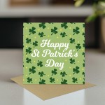 St Patricks Day Card - Irish Shamrock for Friends and Family