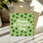 St Patricks Day Card - Irish Shamrock for Friends and Family