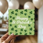 St Patricks Day Card - Irish Shamrock for Friends and Family