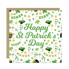 Happy St Patricks Day Greetings Card For Friends Family Kids 