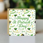 Happy St Patricks Day Greetings Card For Friends Family Kids 