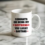 Funny Boyfriend Mug Congrats On Being My Boyfriend Mug Gift