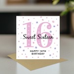 16th Birthday Card For Daughter Sweet 16th Birthday For Her 