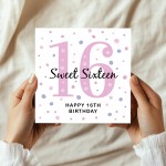 16th Birthday Card For Daughter Sweet 16th Birthday For Her 