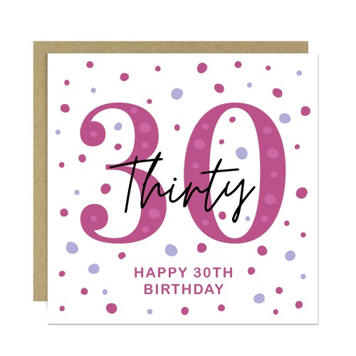 30th Birthday Card Her Friend Thirtieth Birthday Card Daughter