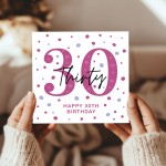 30th Birthday Card Her Friend Thirtieth Birthday Card Daughter