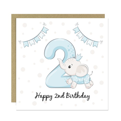 2nd Birthday Card For Boy Son 2nd Birthday Card Nephew Birthday