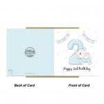 2nd Birthday Card For Boy Son 2nd Birthday Card Nephew Birthday