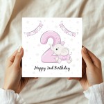 2nd Birthday Card For Girl Daughter 2nd Birthday Card Niece