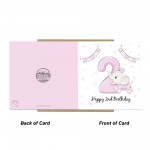 2nd Birthday Card For Girl Daughter 2nd Birthday Card Niece