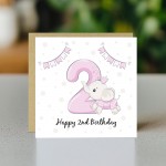 2nd Birthday Card For Girl Daughter 2nd Birthday Card Niece