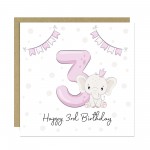 3rd Birthday Card For Girl, Daughter 3rd Birthday Card, Special 